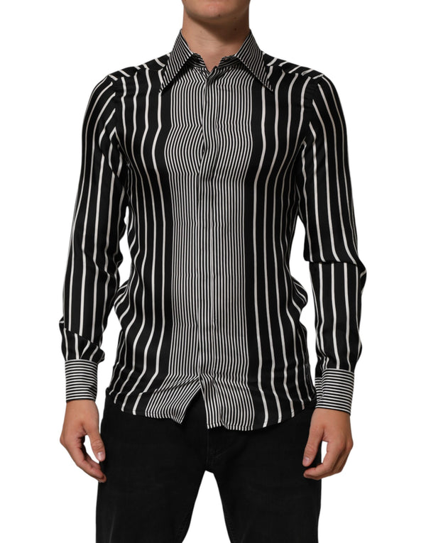 Dolce & Gabbana 100% Silk shirt in black