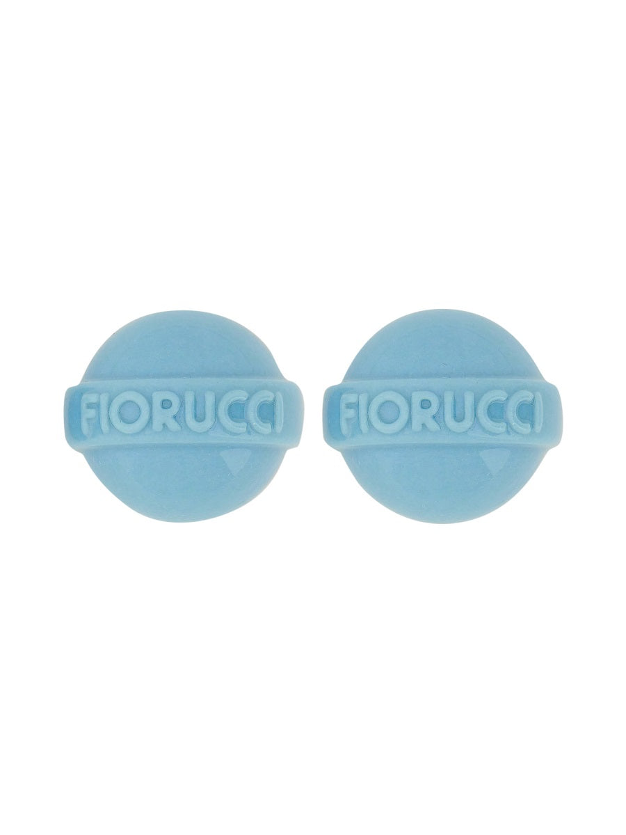 Lollipop Earrings Azure Resin