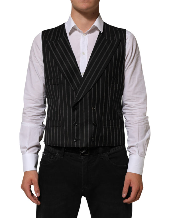 Dolce & Gabbana 98% Wool vest in black
