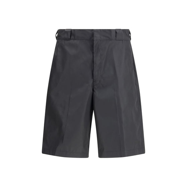 Prada 100% Recycled Polyamide bermuda shorts in black