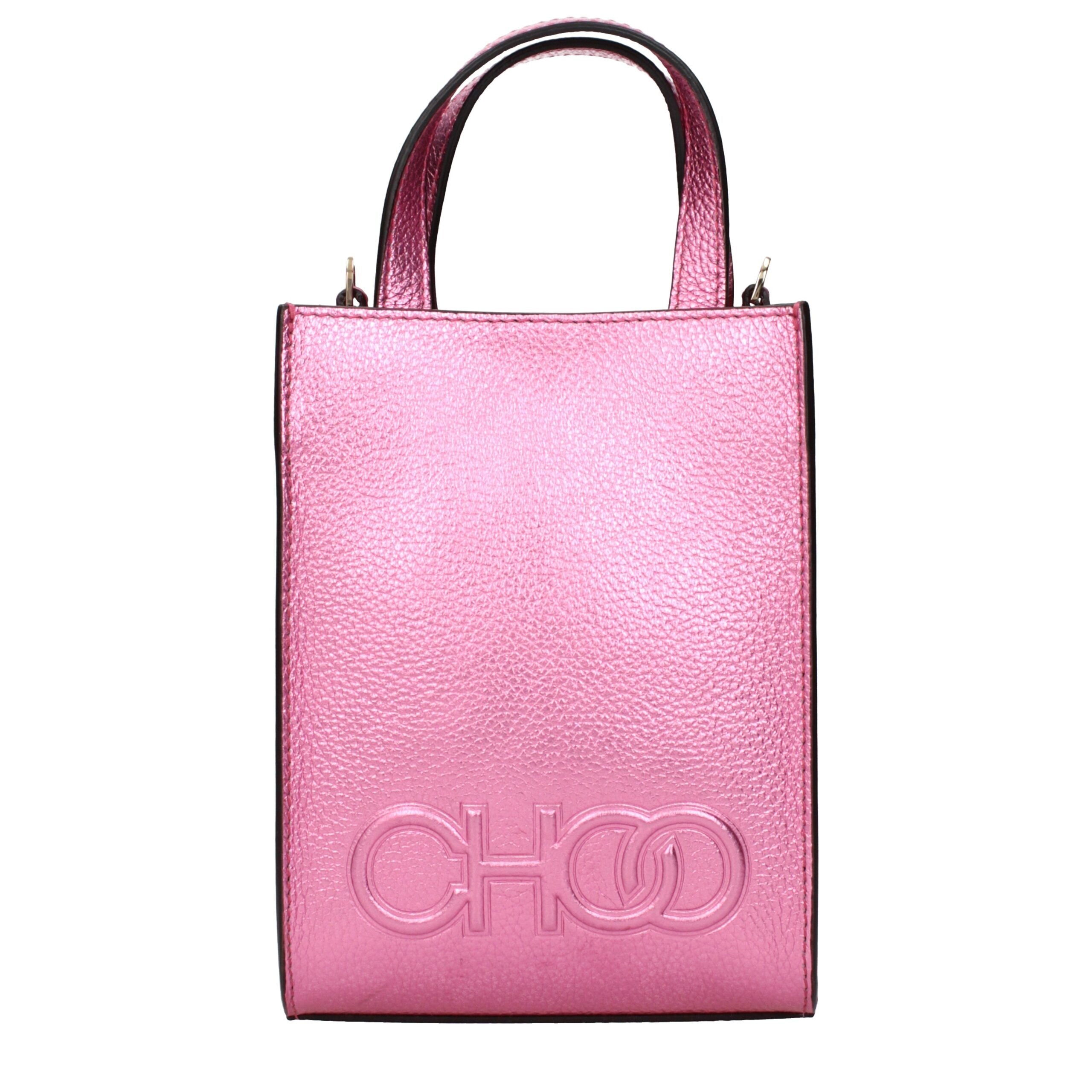 Pink Leather Handbag Bag