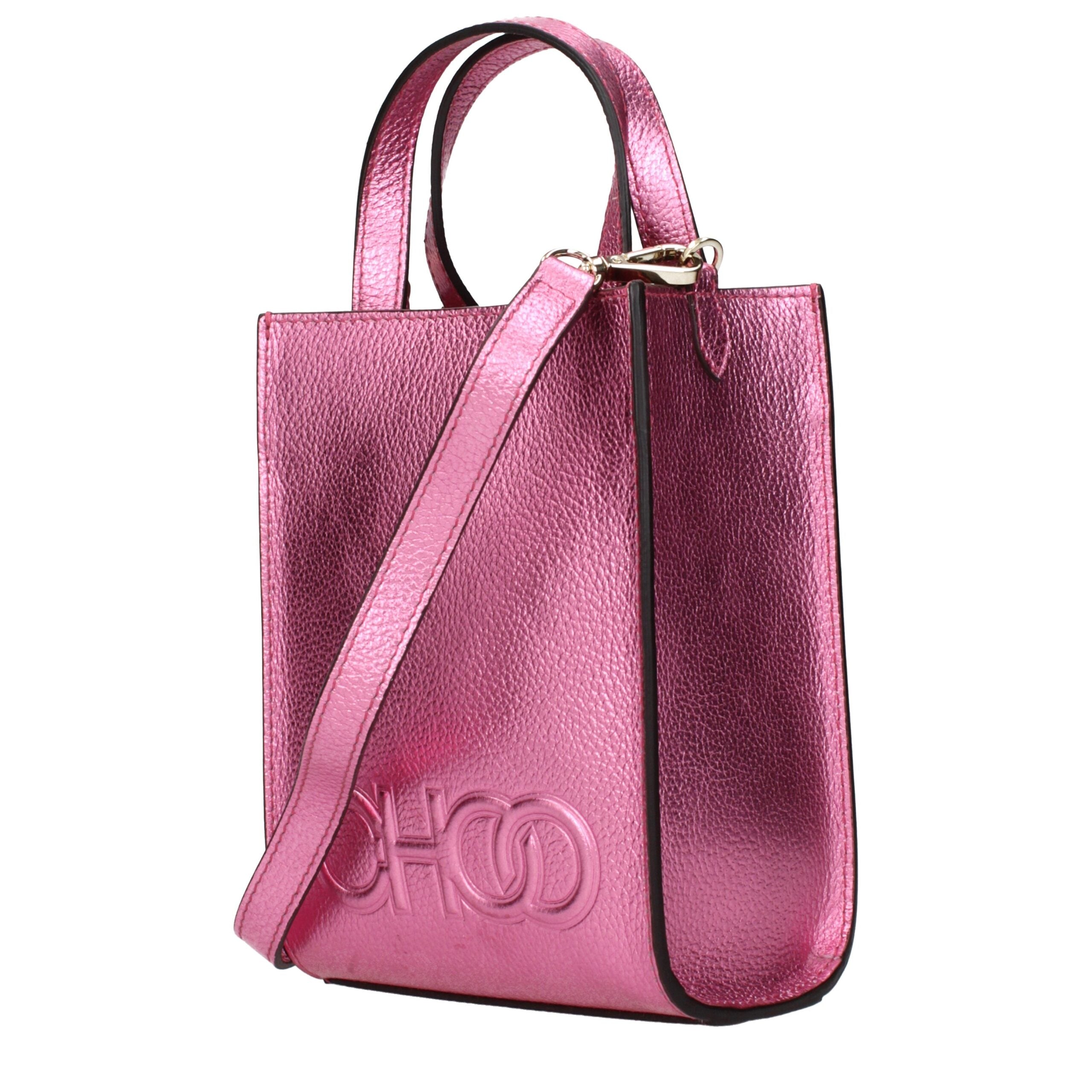 Pink Leather Handbag Bag
