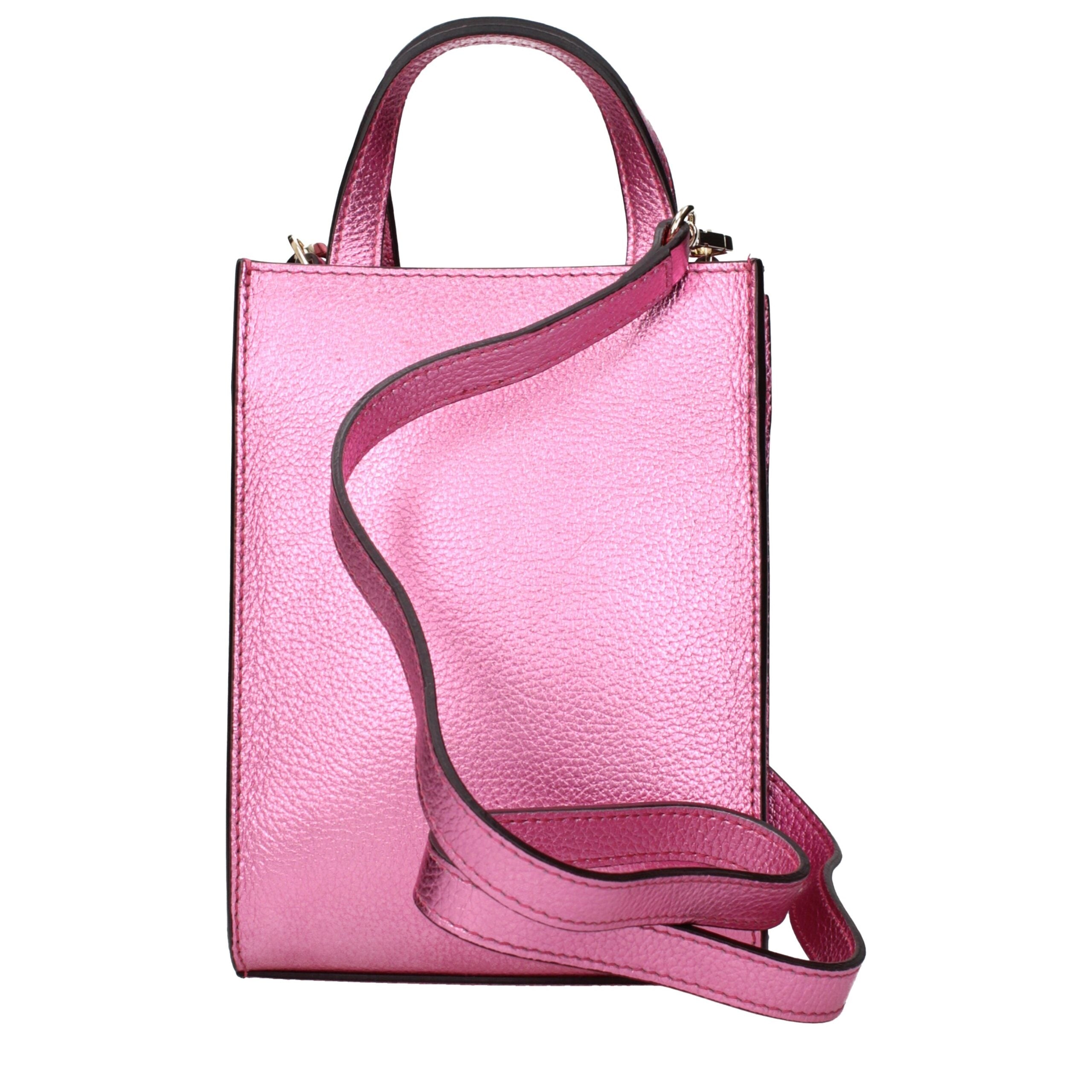 Pink Leather Handbag Bag
