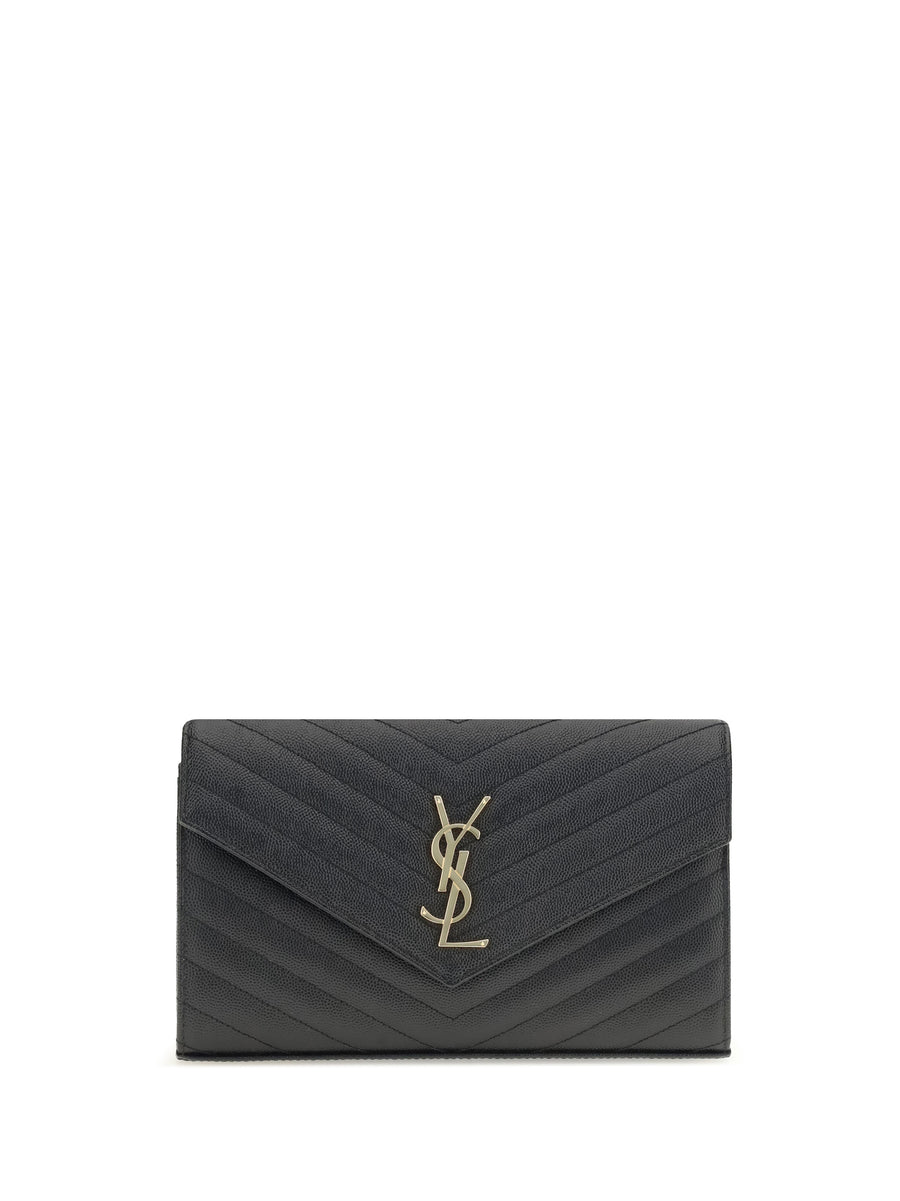 Saint Laurent 100% calf leather (Bos Taurus) shoulder bag in black