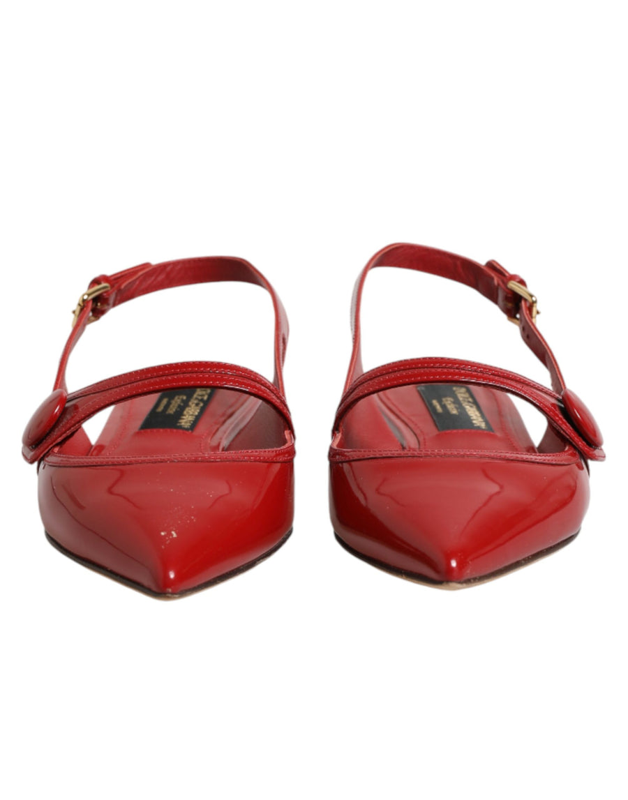 Dolce & Gabbana 100% calf leather; interior: 76% goat + 24% calf; sole: leather flat in red