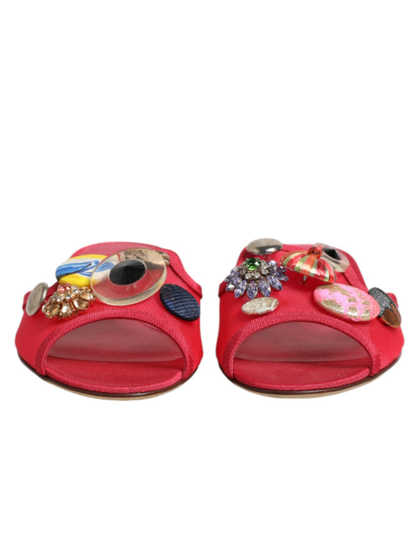 Dolce & Gabbana 63% Nylon sandals in red