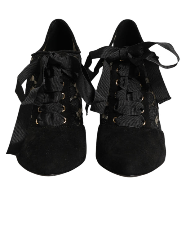 Dolce & Gabbana 16% Cotton pump in black