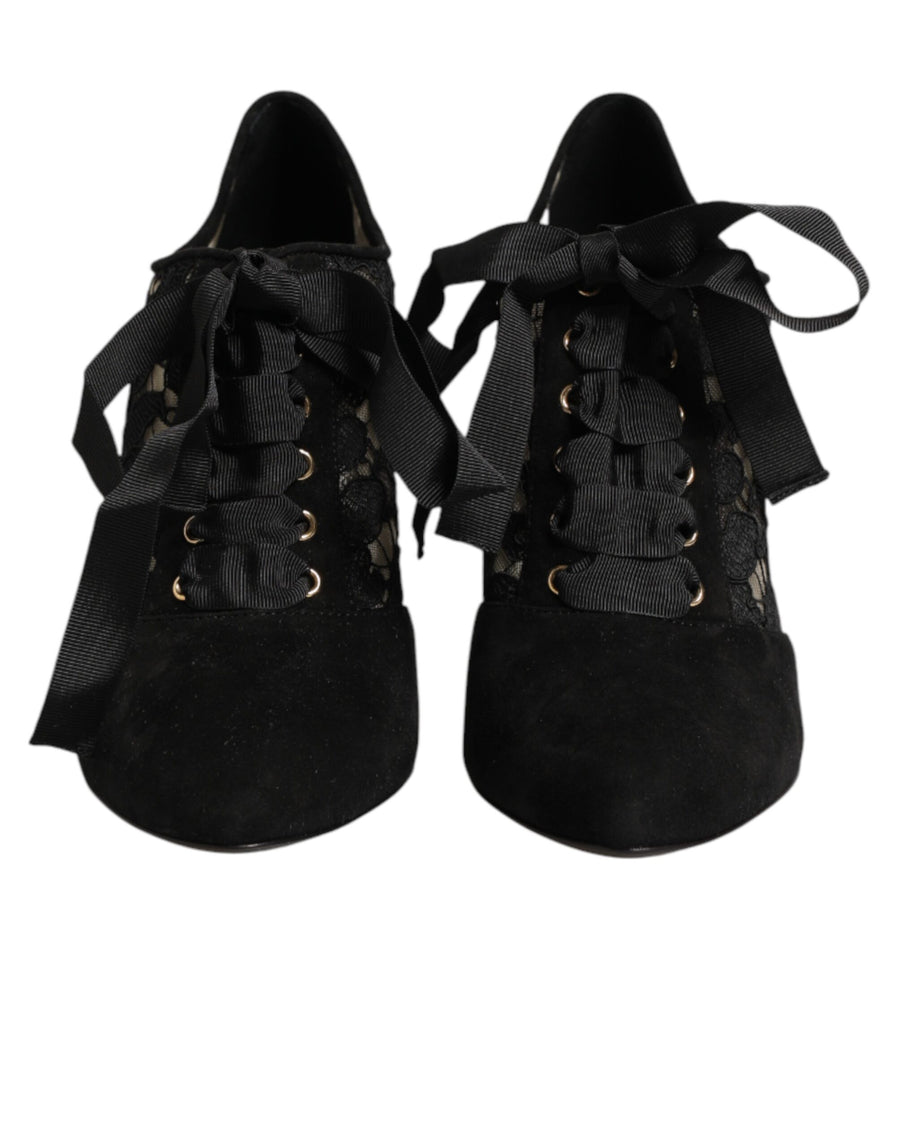 Dolce & Gabbana 16% Cotton pump in black