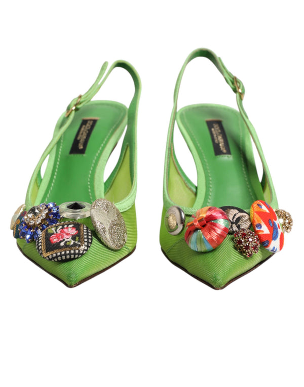 Dolce & Gabbana 58% Polyamide heel in green