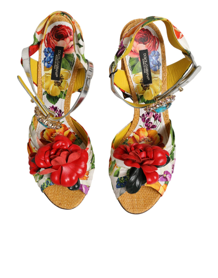 Dolce & Gabbana 70% Silk sandal in multicolor — view 2