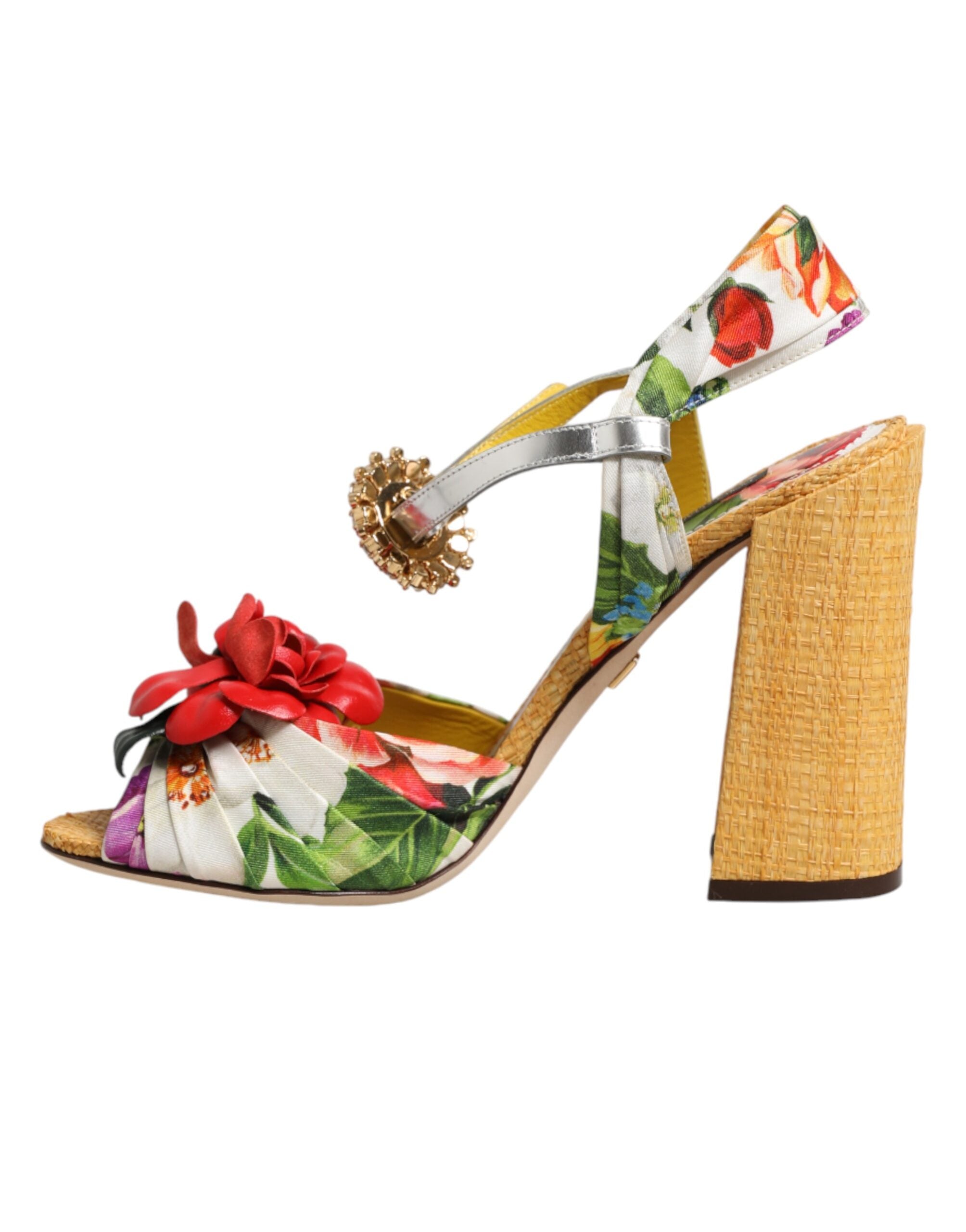Dolce & Gabbana 70% Silk sandal in multicolor — view 5