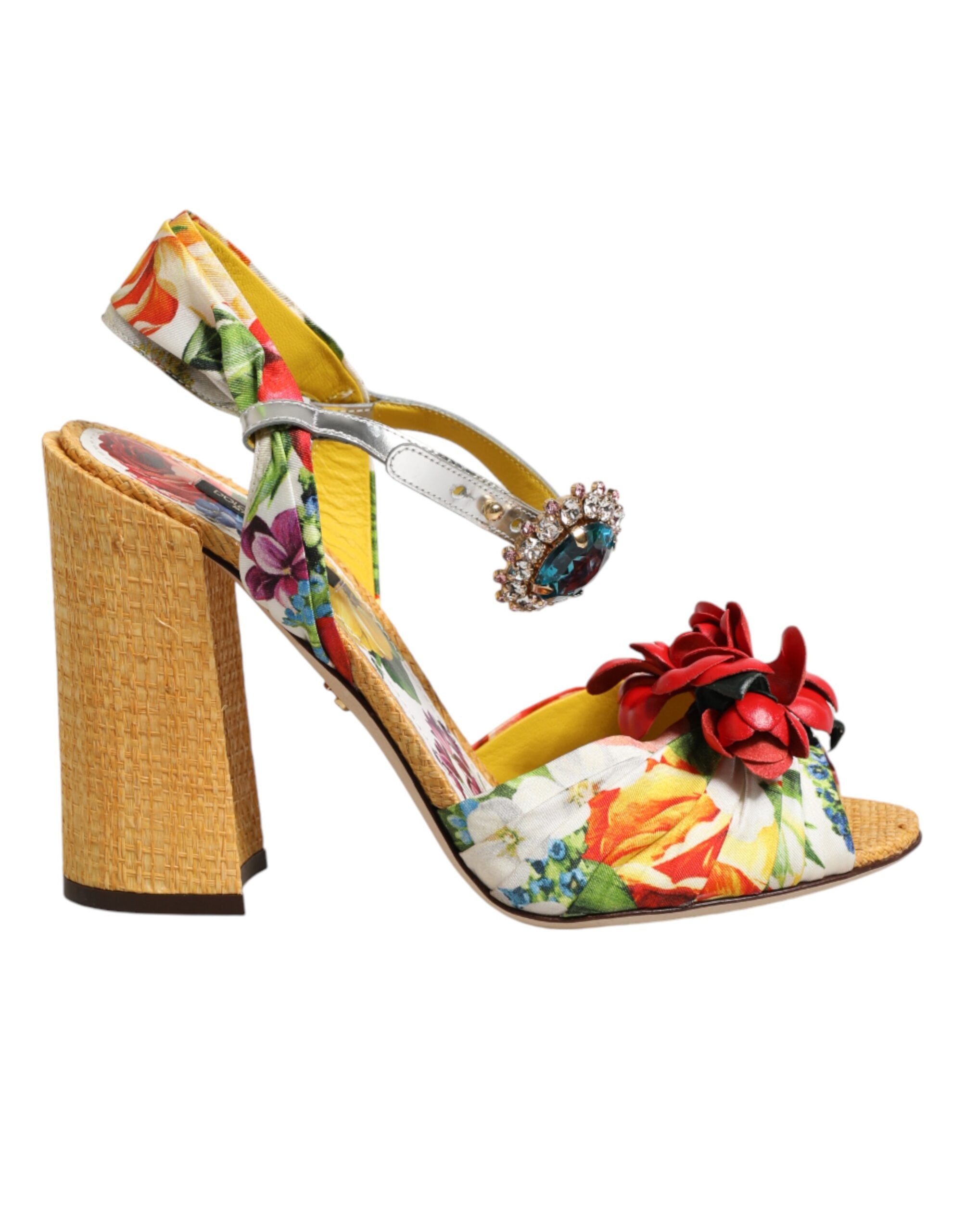 Dolce & Gabbana 70% Silk sandal in multicolor — view 6