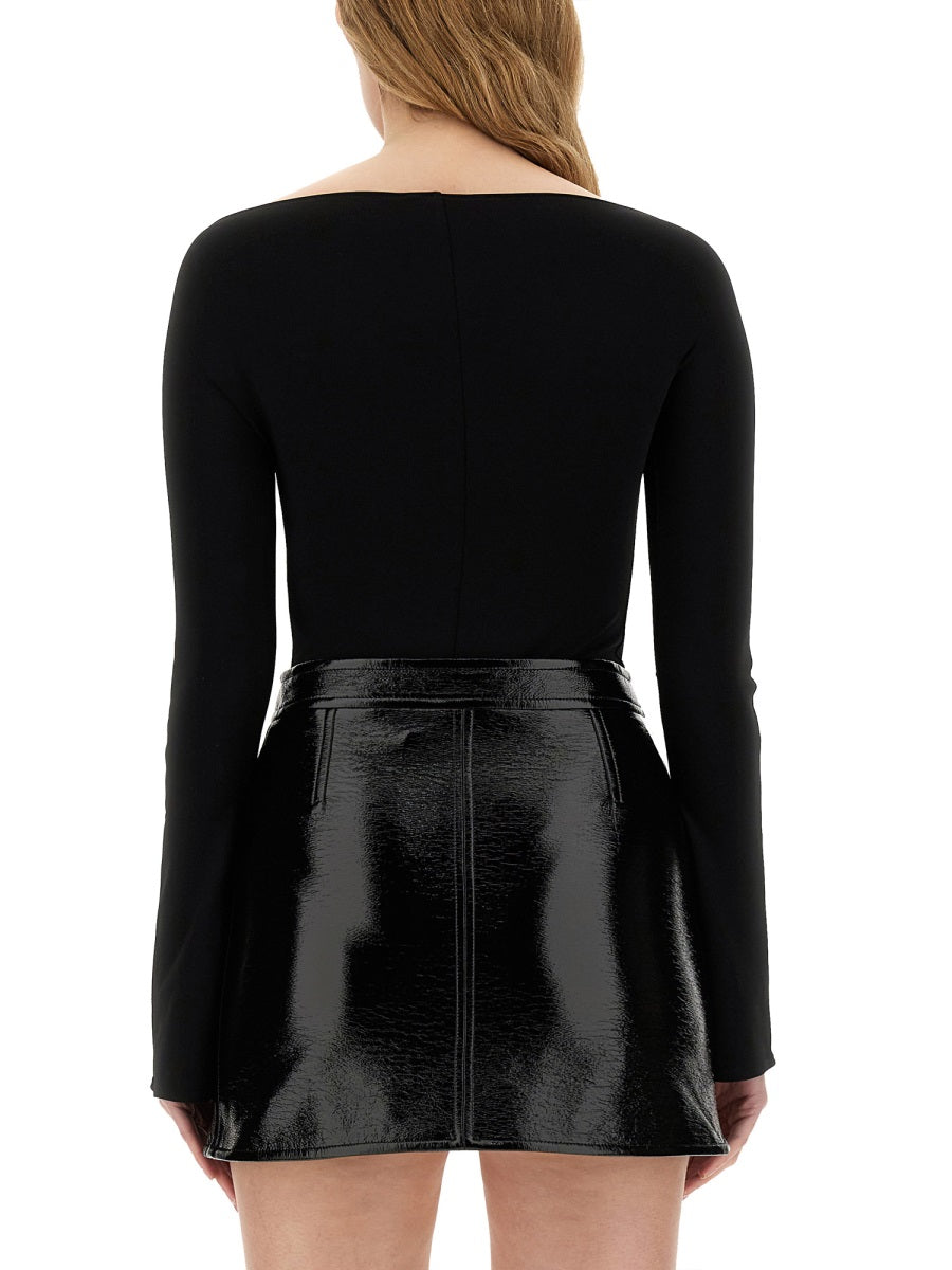 Body Jersey - Black Cotton Tops