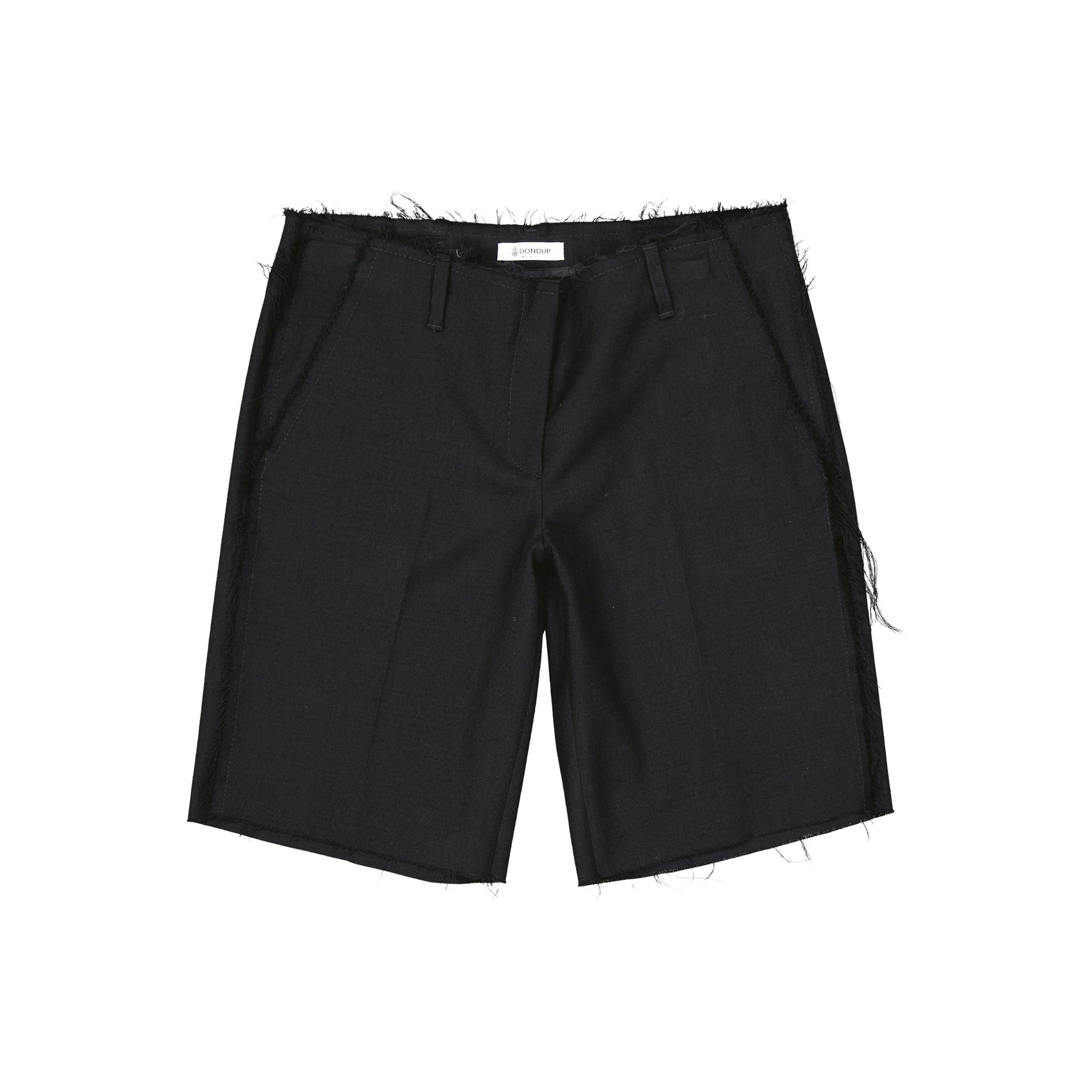 Dondup Virgin Wool Shorts Black