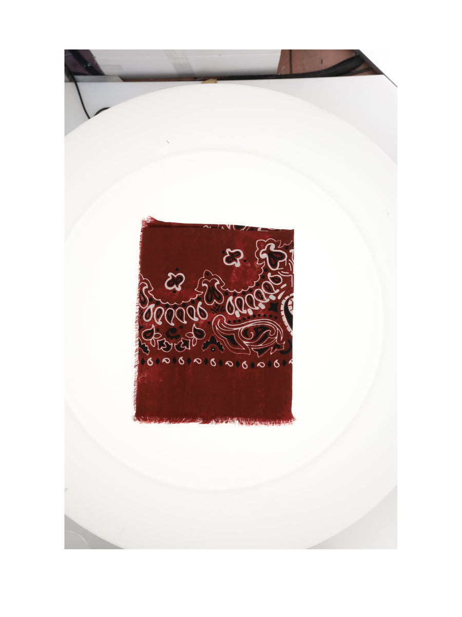 Jil Quadra Bandan Scarf Red