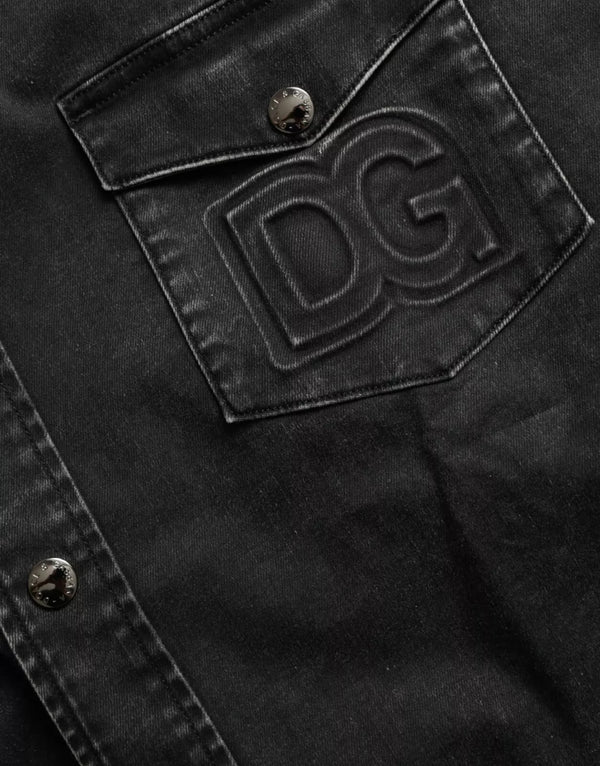 Dolce & Gabbana 98% Cotton shirt in black