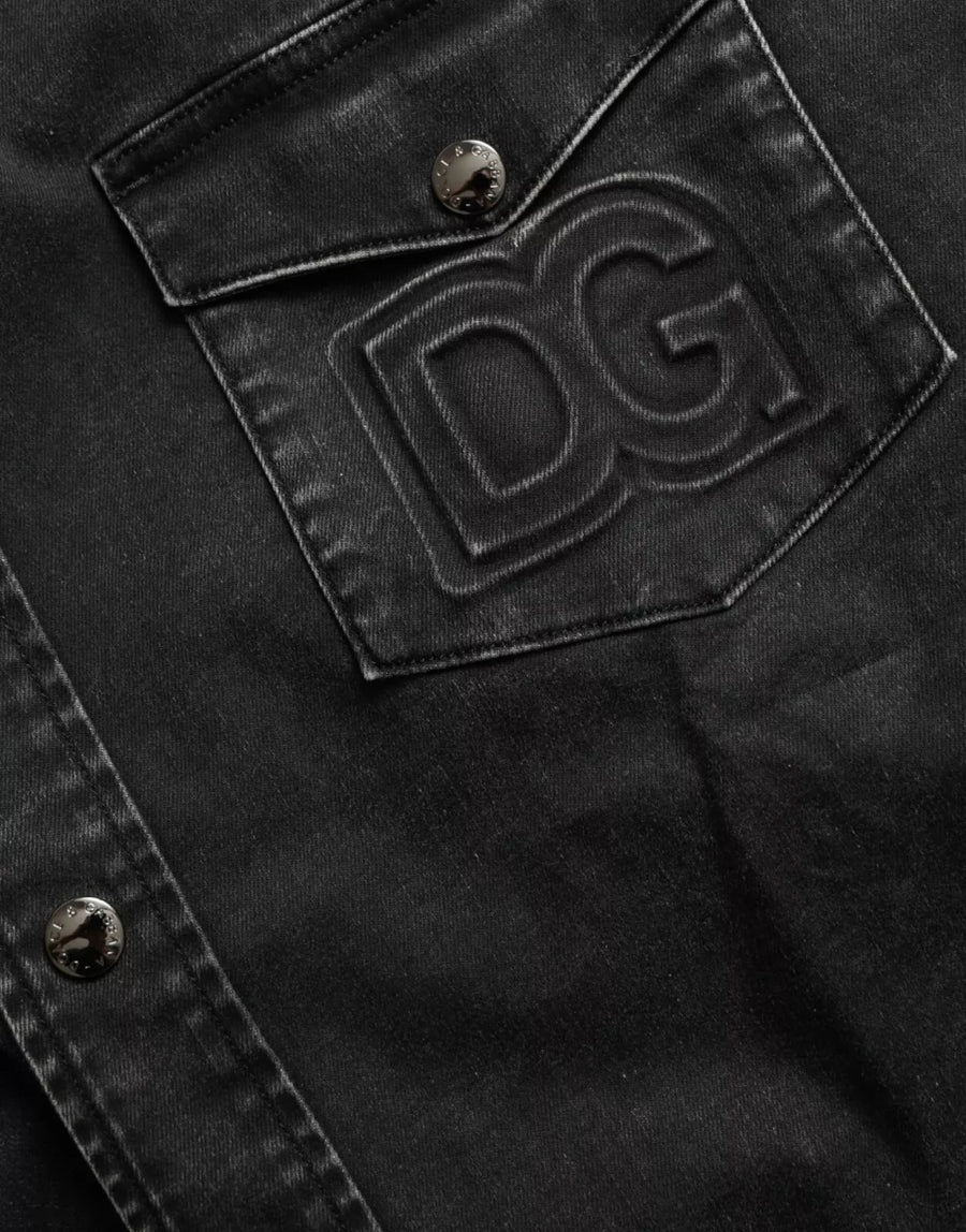 Dolce & Gabbana 98% Cotton shirt in black