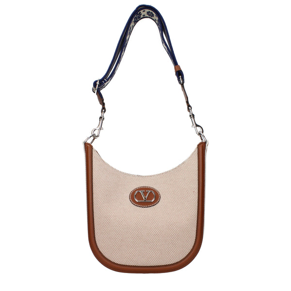 Valentino Garavani Canvas crossbody bag in beige