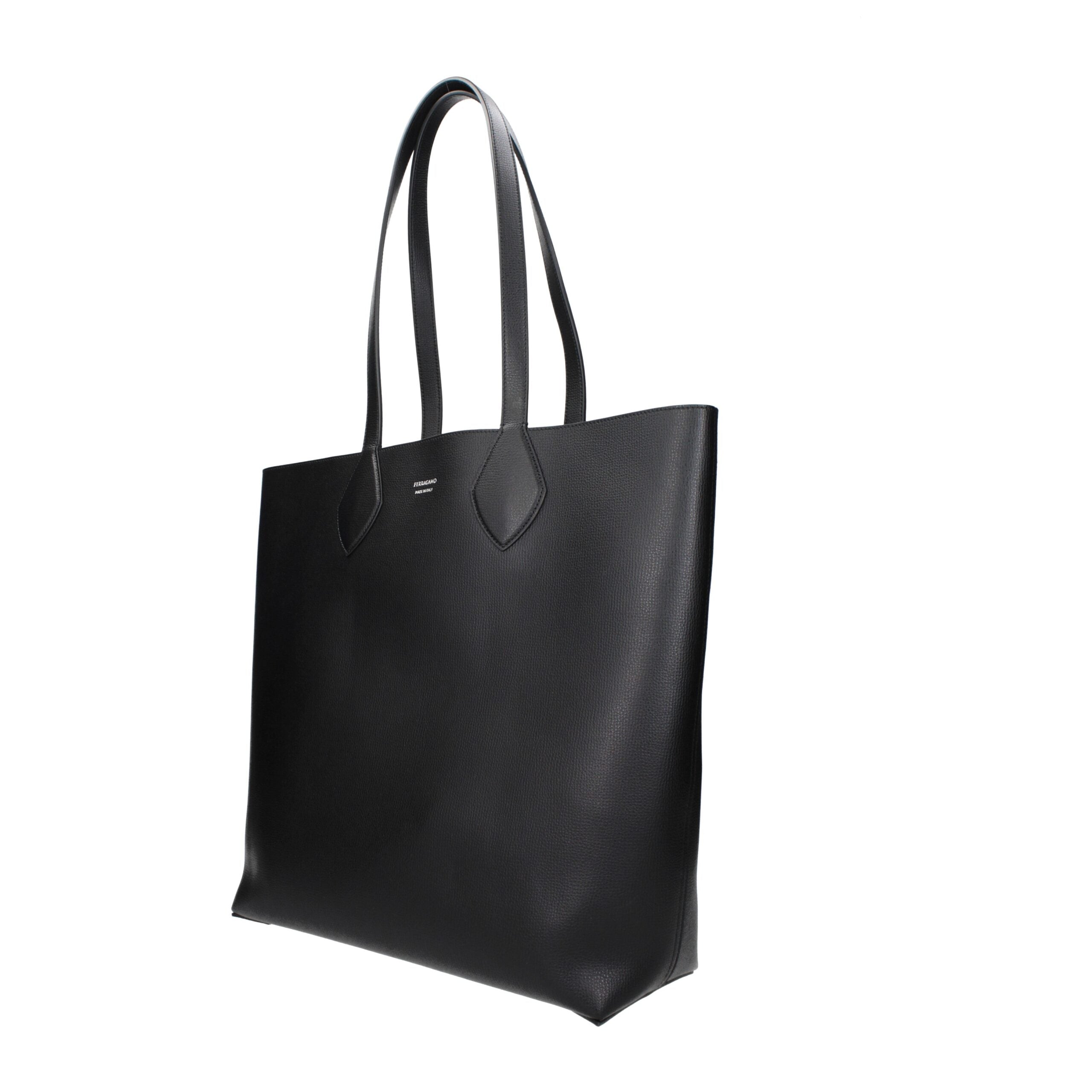 Ferragamo Leather shoulder bag in black — view 2