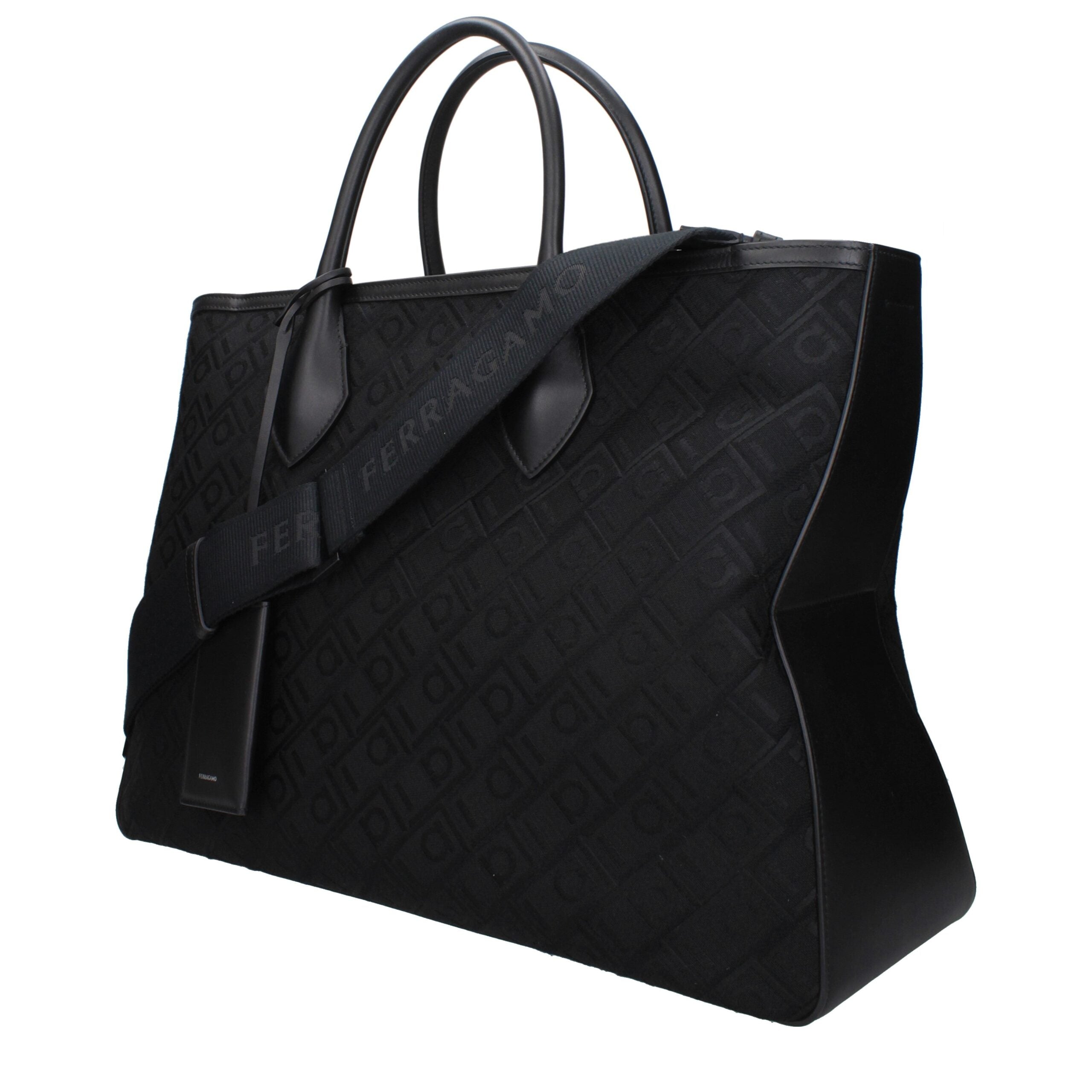 Black Fabric Handbag Bag