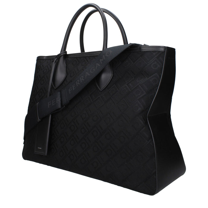 Black Fabric Handbag Bag
