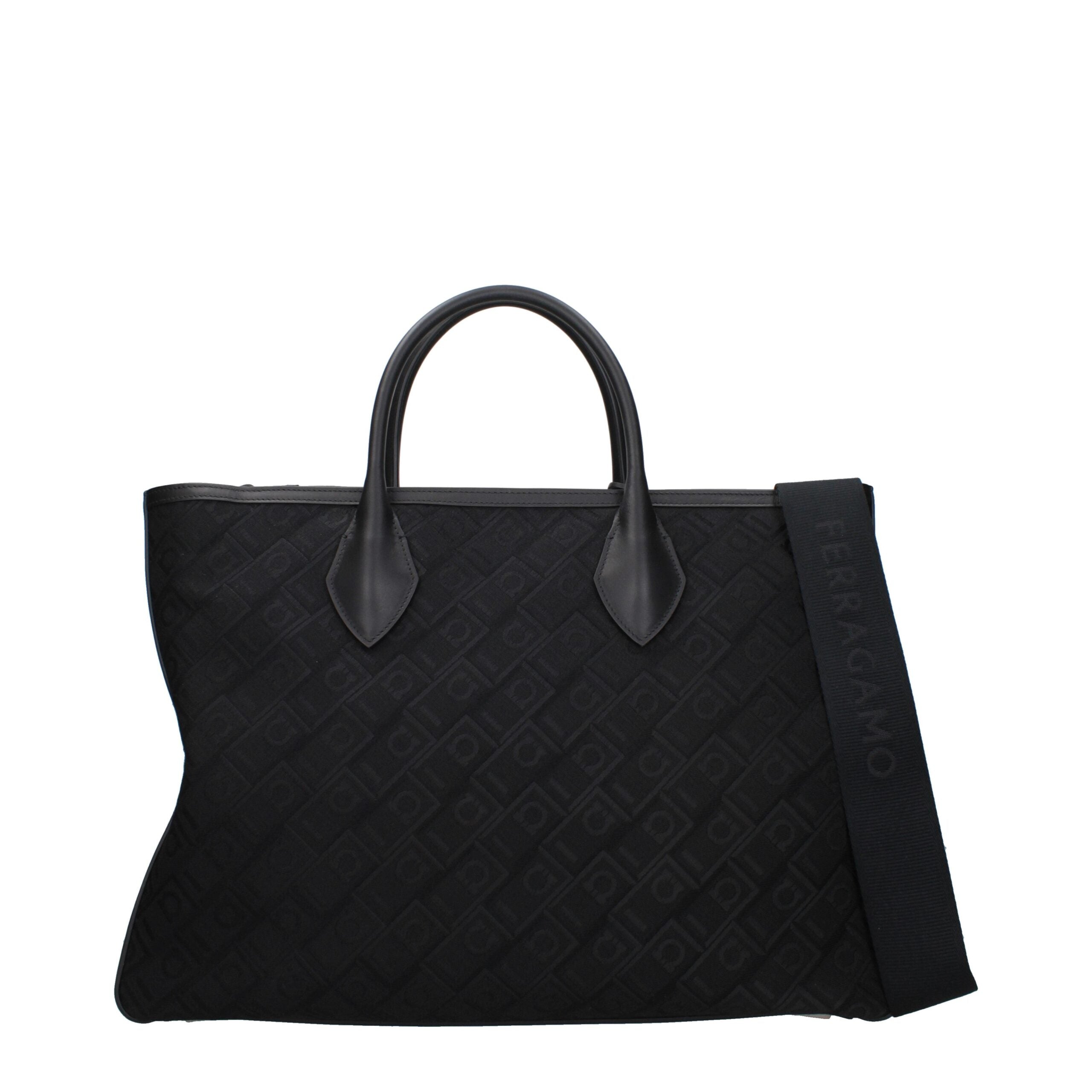 Black Fabric Handbag Bag