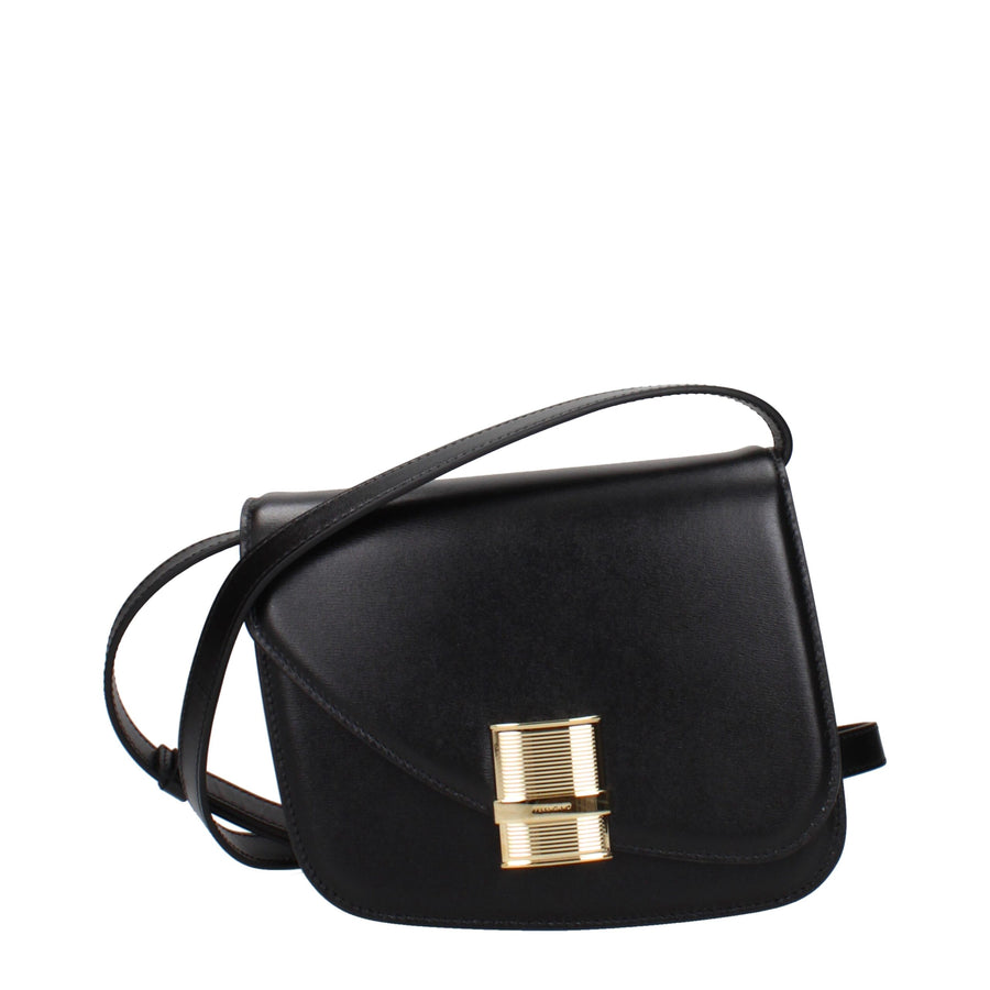 Ferragamo Leather crossbody bag in black
