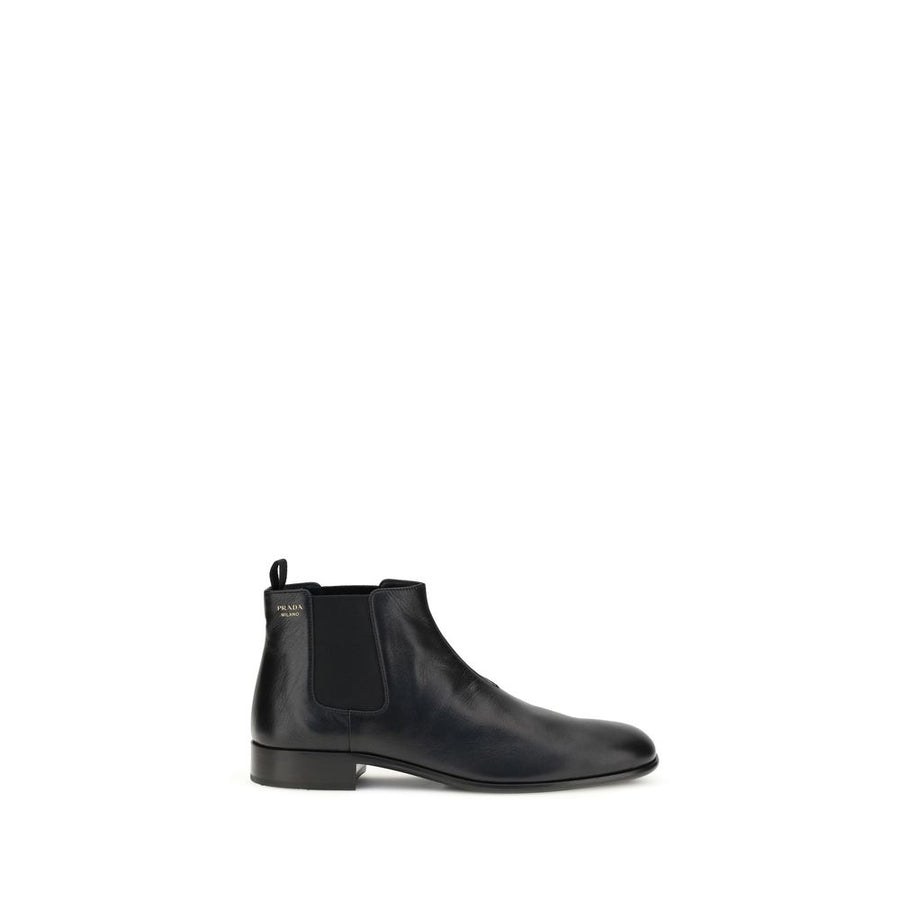 Prada 100% Goatskin ankle boot in black
