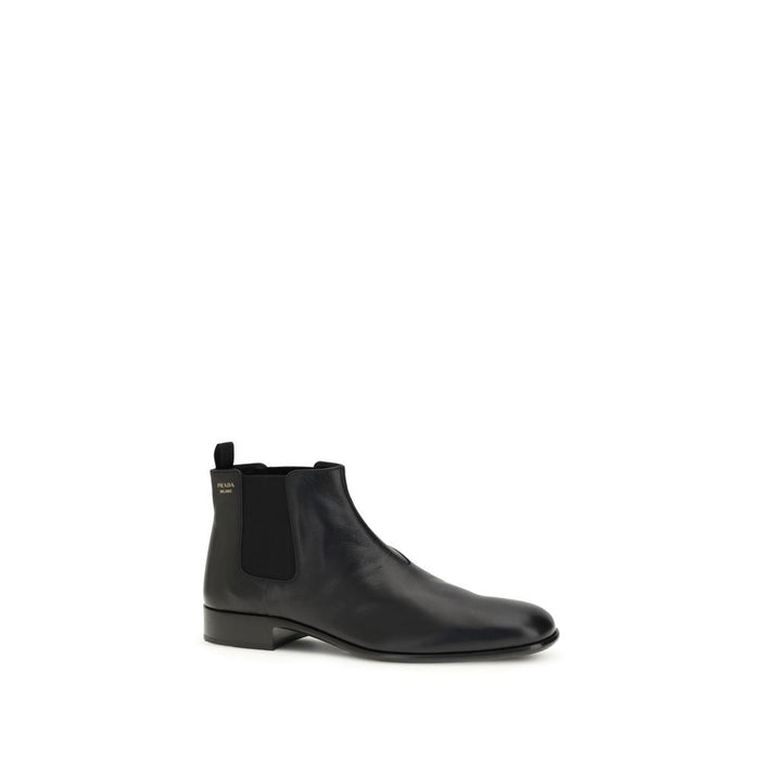 Prada 100% Goatskin ankle boot in black — view 2