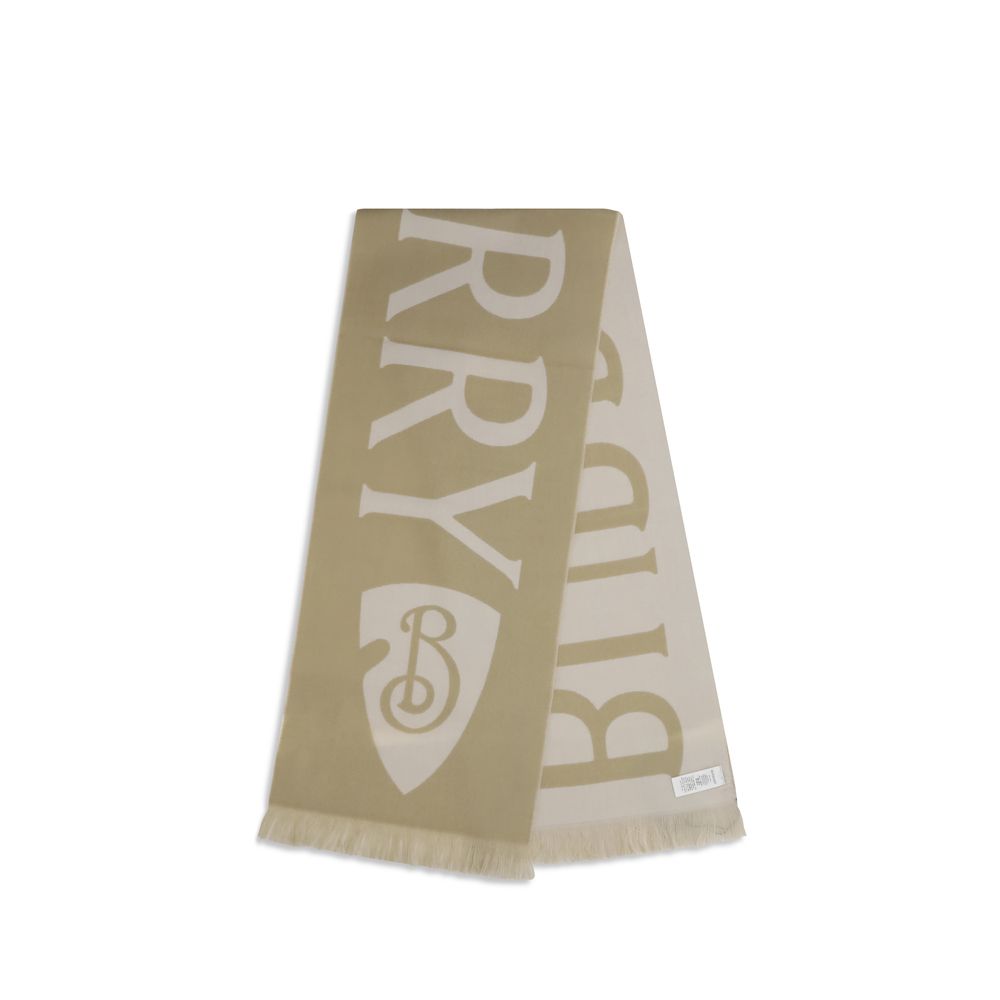 Burberry 100% Wool scarf in beige — view 2