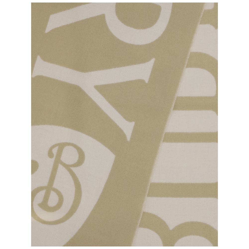 Burberry 100% Wool scarf in beige — view 3