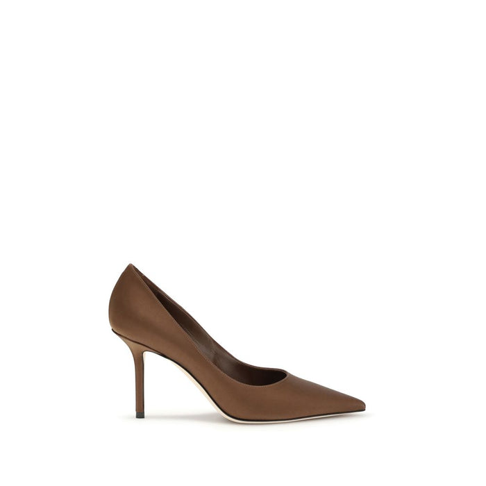 Jimmy Choo 100% Silk pump in brown