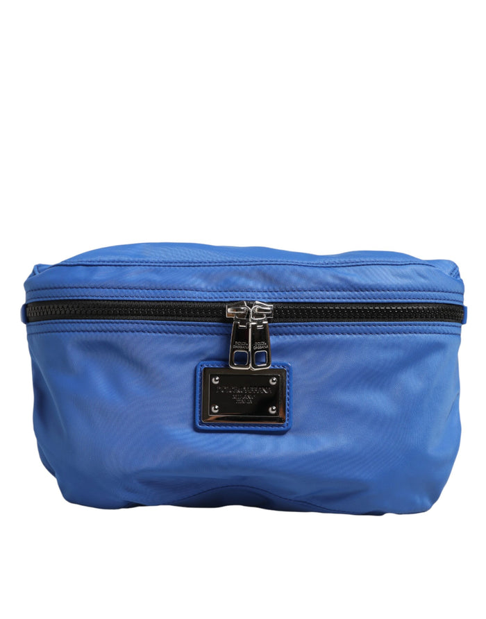 Blue Logo Plaque Nylon Waist Fanny Pack Mens Borse Bag Ny+pa+05lf