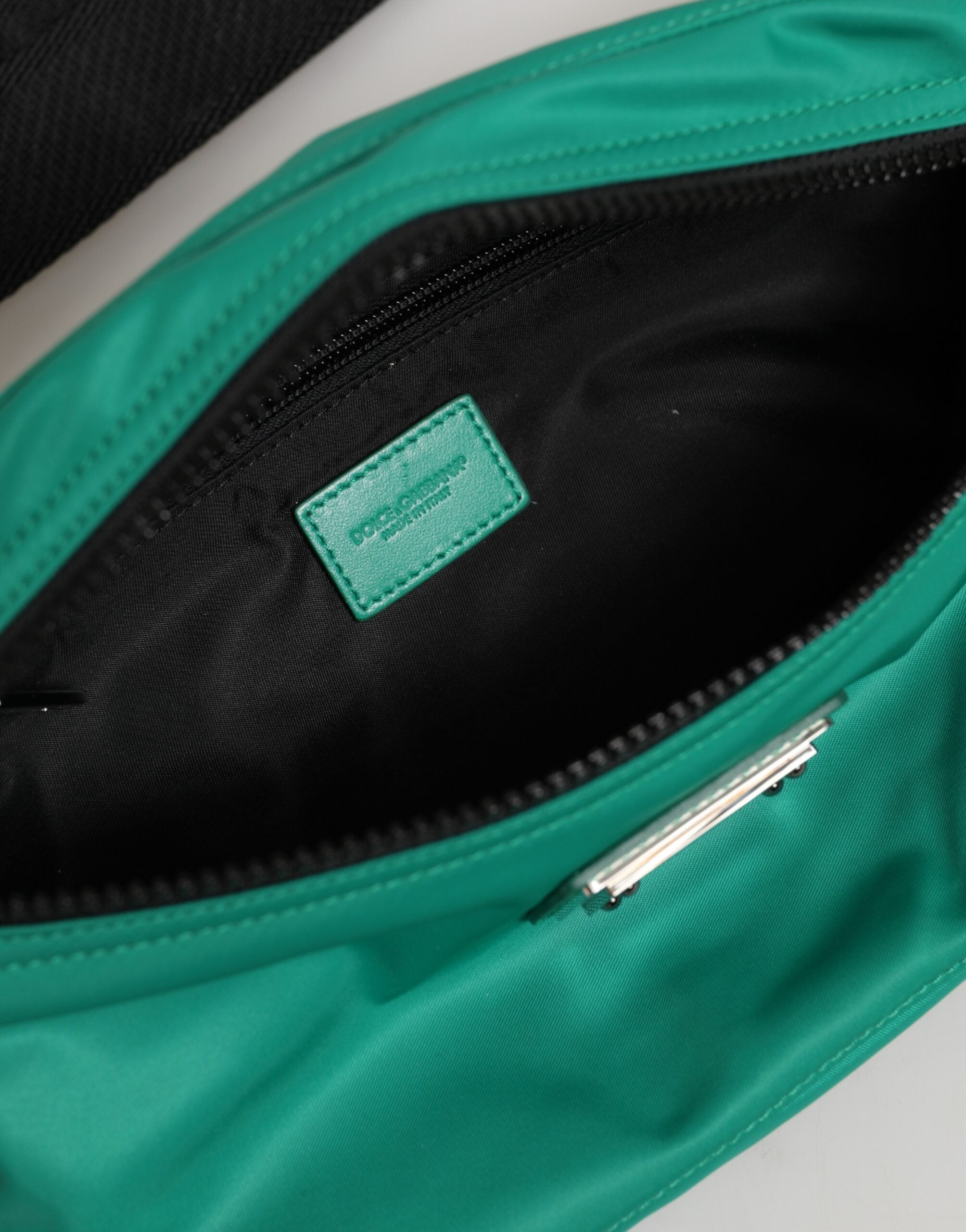 Green Logo Plaque Nylon Waist Fanny Pack Mens Borse Bag Ny+pa+05lf
