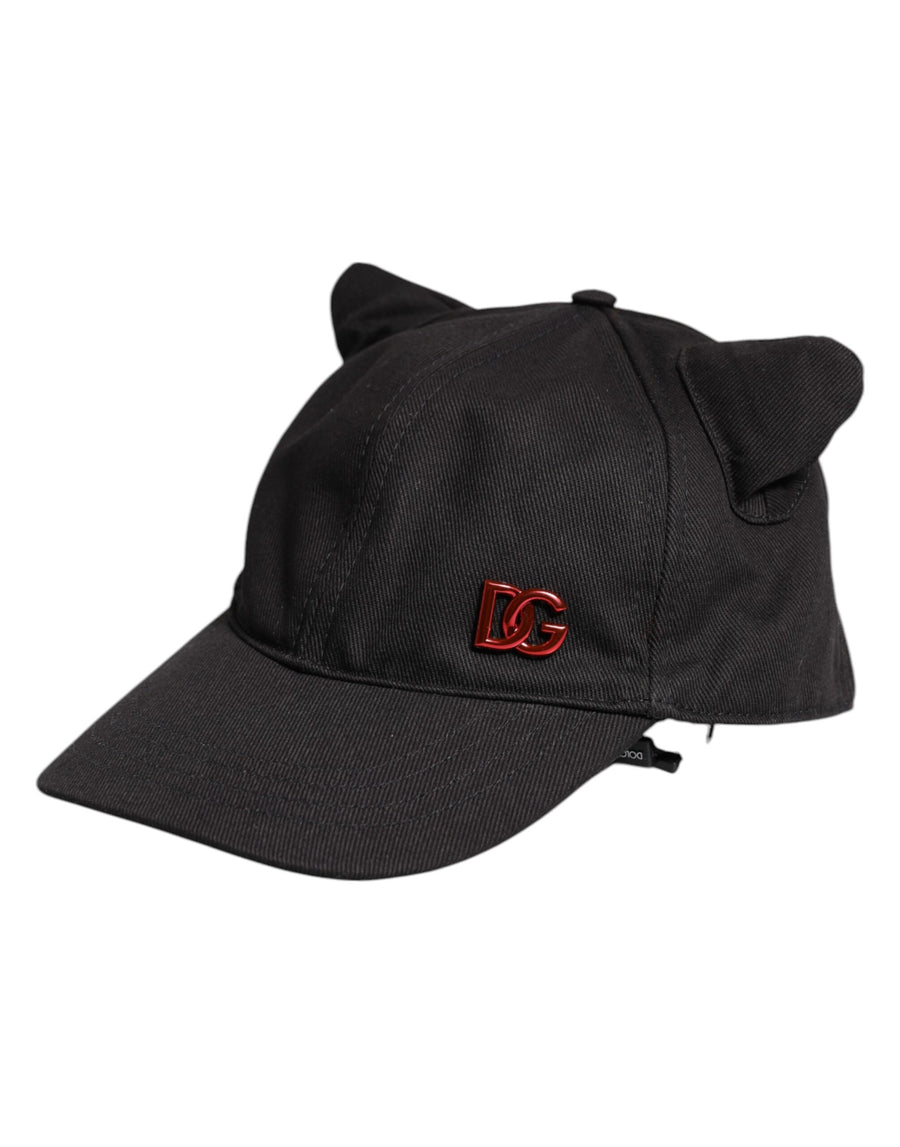 Dolce & Gabbana HAT9957 100% cotton (exterior) baseball cap in black