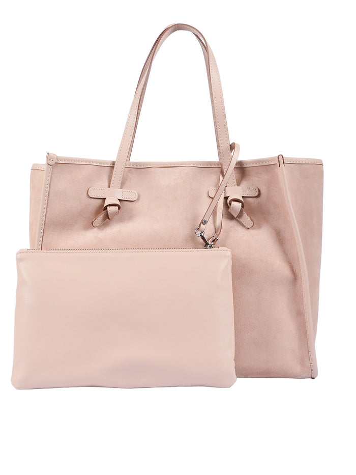 LEATHER BAG Pink Cow Shoulder