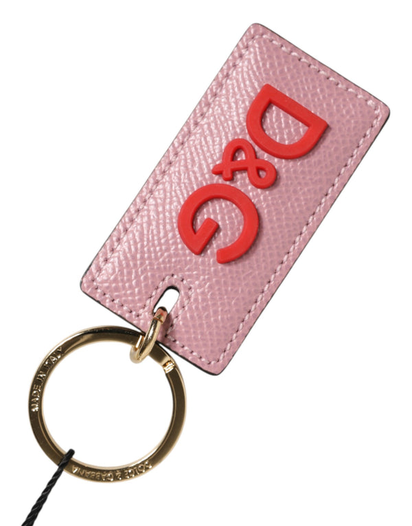 Dolce & Gabbana 100% Calf Leather key case in pink