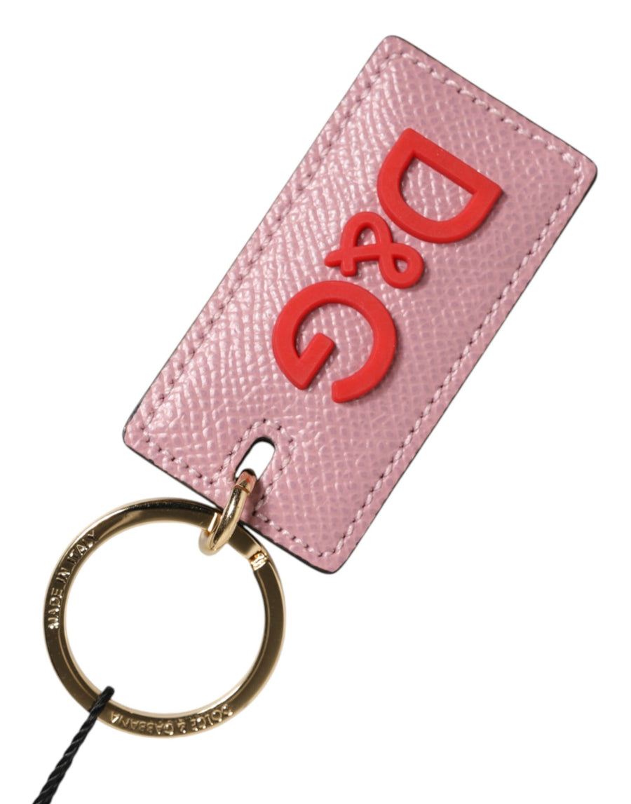 Dolce & Gabbana 100% Calf Leather key case in pink