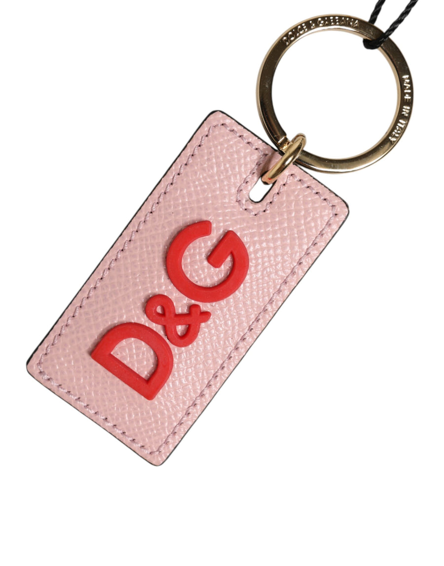 Dolce & Gabbana 100% Calf Leather key case in pink
