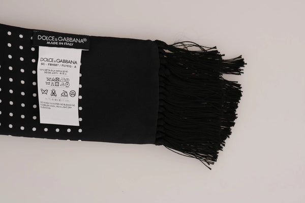 Dolce & Gabbana 100% Cotton scarf in black