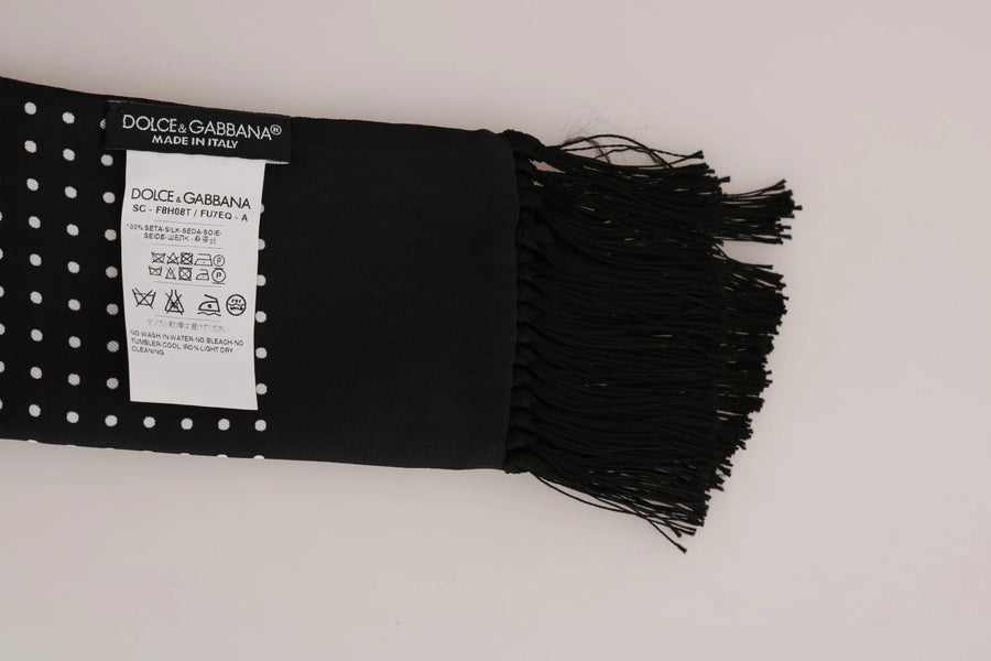 Dolce & Gabbana 100% Cotton scarf in black