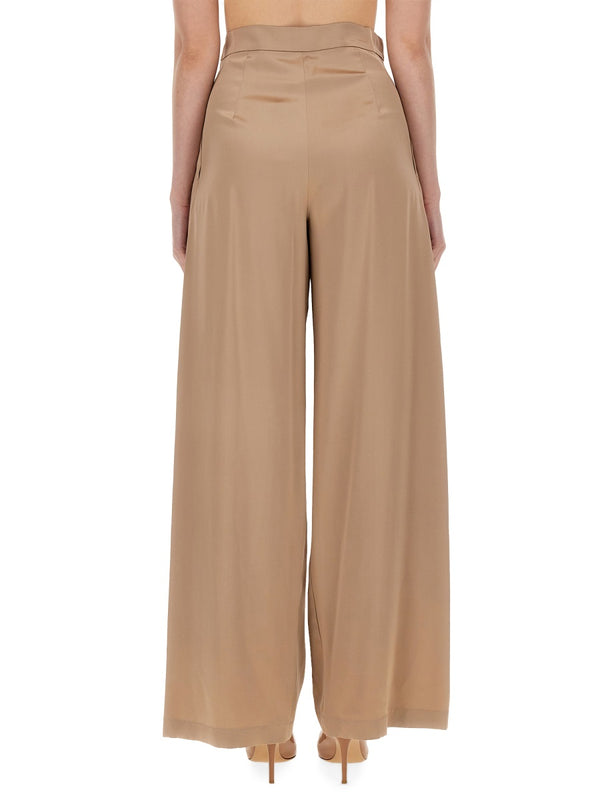 Silk Pants Fiesta Piano Beige Trousers
