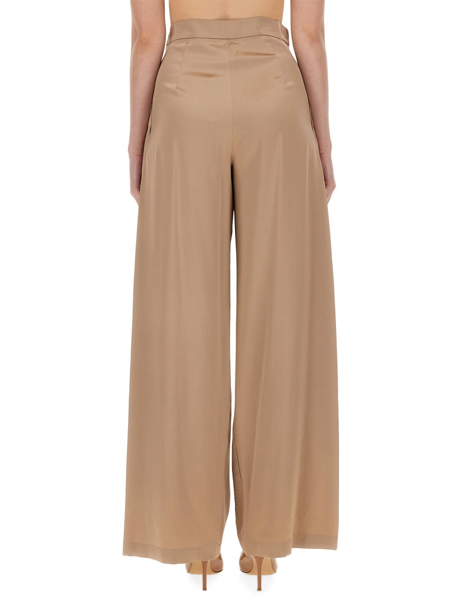 Silk Pants Fiesta Piano Beige Trousers