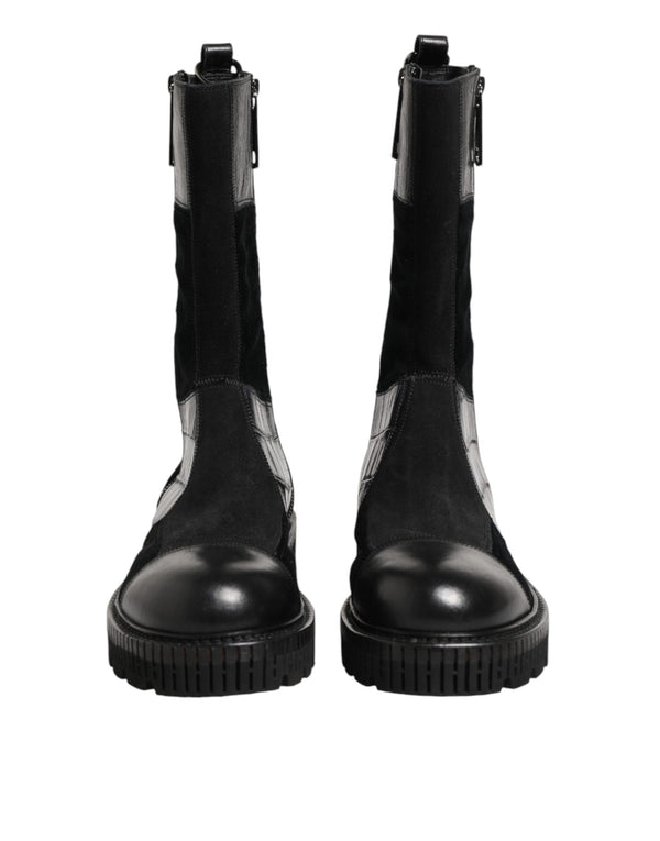 Dolce & Gabbana 05% Cotton boot in black