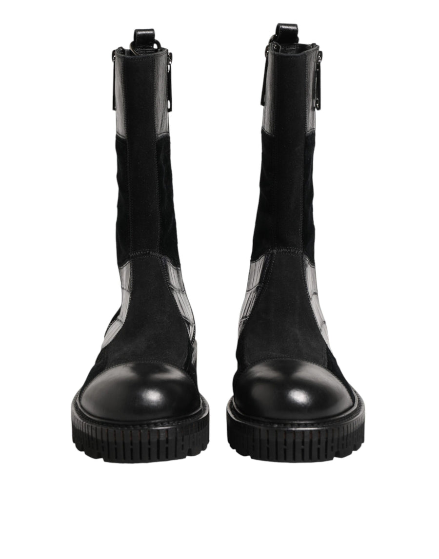 Dolce & Gabbana 05% Cotton boot in black