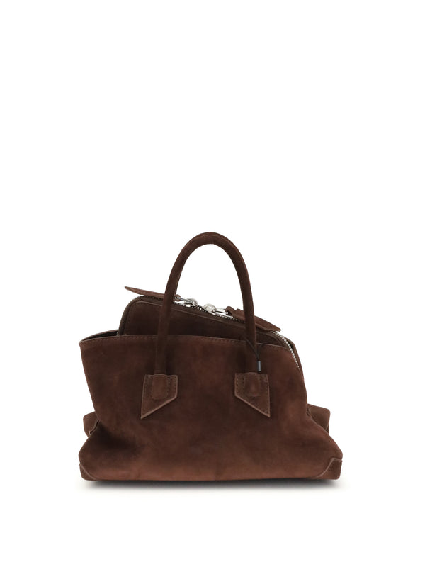 The Attico 100% Calf Leather Bos Taurus shoulder bag in brown