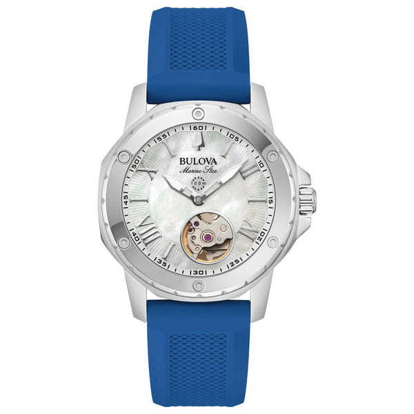 Bulova Womens Marine Star 35mm Automatic Watch 96l324 One Color Watches