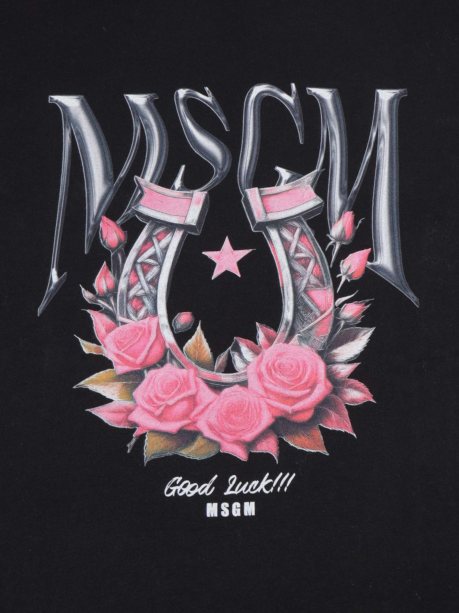 Jersey T-Shirt Girl Black Cotton Long Sleeves