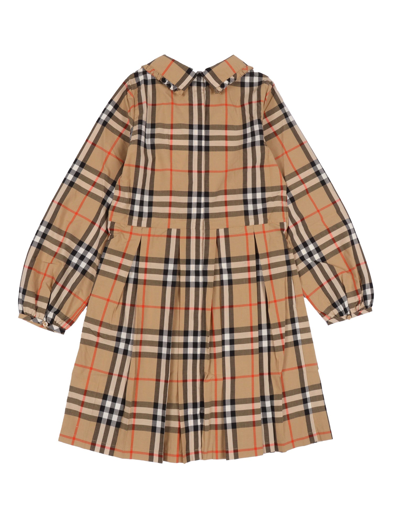 Kid Girl Dresses Beige Cotton