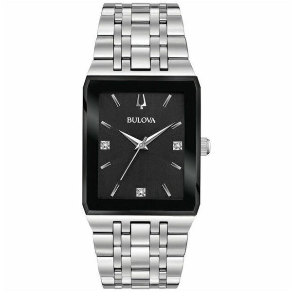 Bulova Stainless steel case watch in black